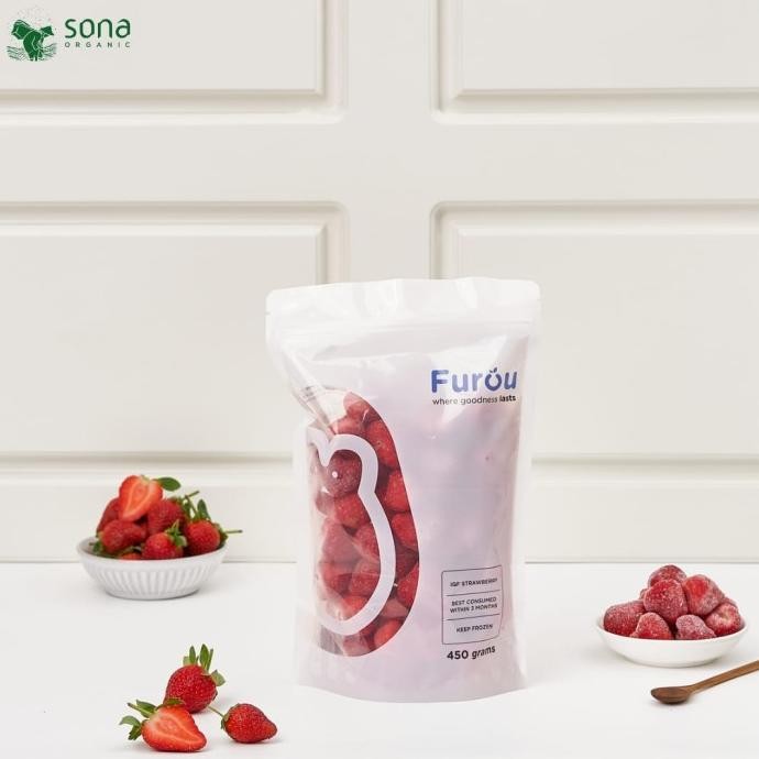 

Diskon! Frozen Strawberry (IQF) 450g - Buah Stroberi Beku - Furou