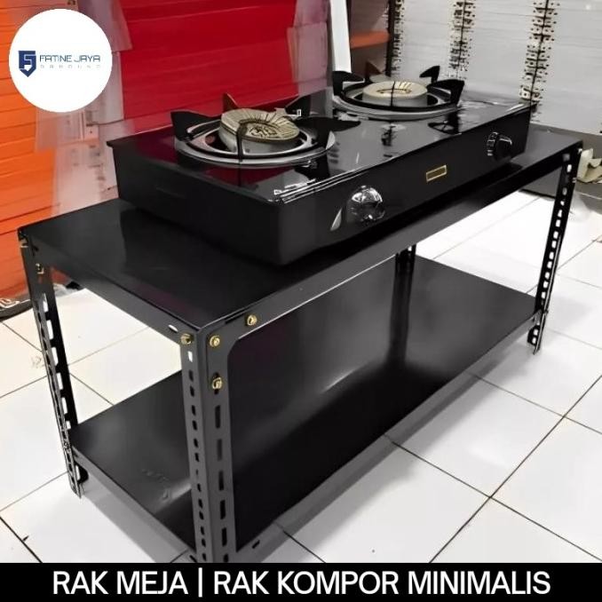 Sale Rak Besi/Meja Siku Lubang 2 Susun