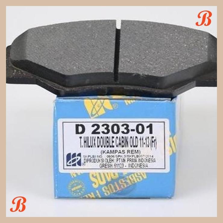[SMM] MK KASHIYAMA KAMPAS REM DEPAN D2303-01 FORTUNER VNT 2011-2013, HILUX