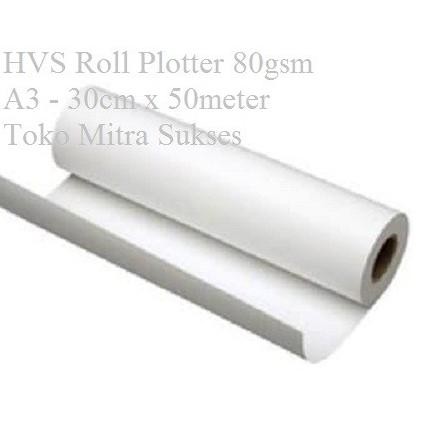 

Kertas HVS Roll Plotter 80gsm A3+ - 32.5cm x 50meter murah
