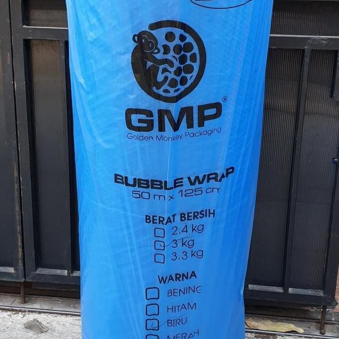 

tersedia bubble wrap biru / blue 50m x 125cm gmp