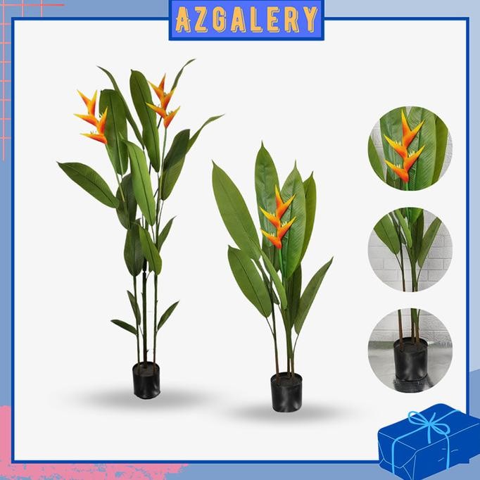 Terlaris Tanaman Hias Pohon Pisang Besar Plastik Dekorasi Pojok Sudut Ruangan