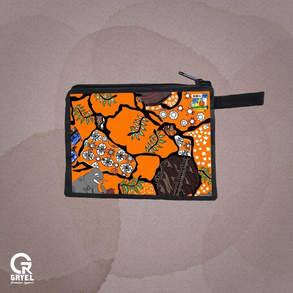 Gryel Pouch Kanvas Ukuran 20 x 15 Pouch Polos Souvenir Bisa Custom Termurah