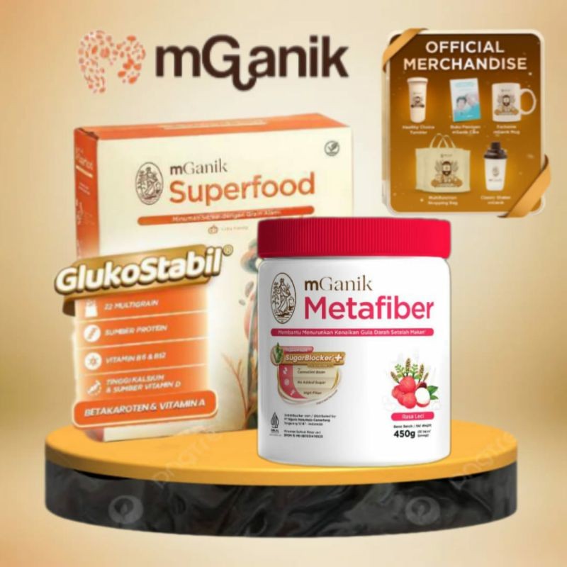 MGANIK SUPERFOOD + METAFIBER SUPLEMEN DIABETES