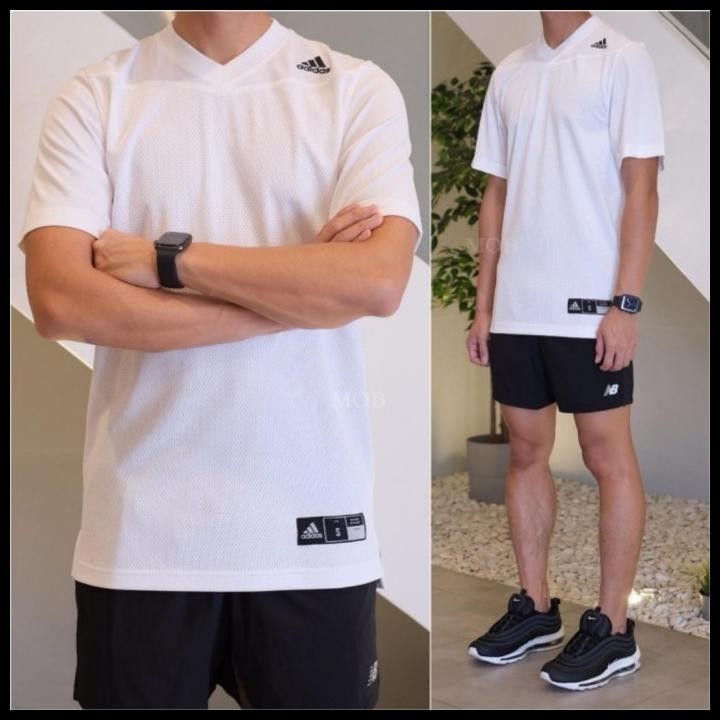 Kaos Nfl Original Adidas Football Aeroready White Original Best Seller