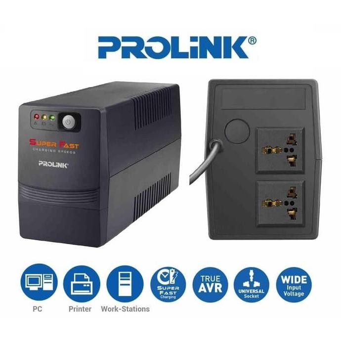 TERMURAH - UPS Prolink Pro700SFC 650VA Pro-700SFC Pro 700 SFC 650 VA Pro700