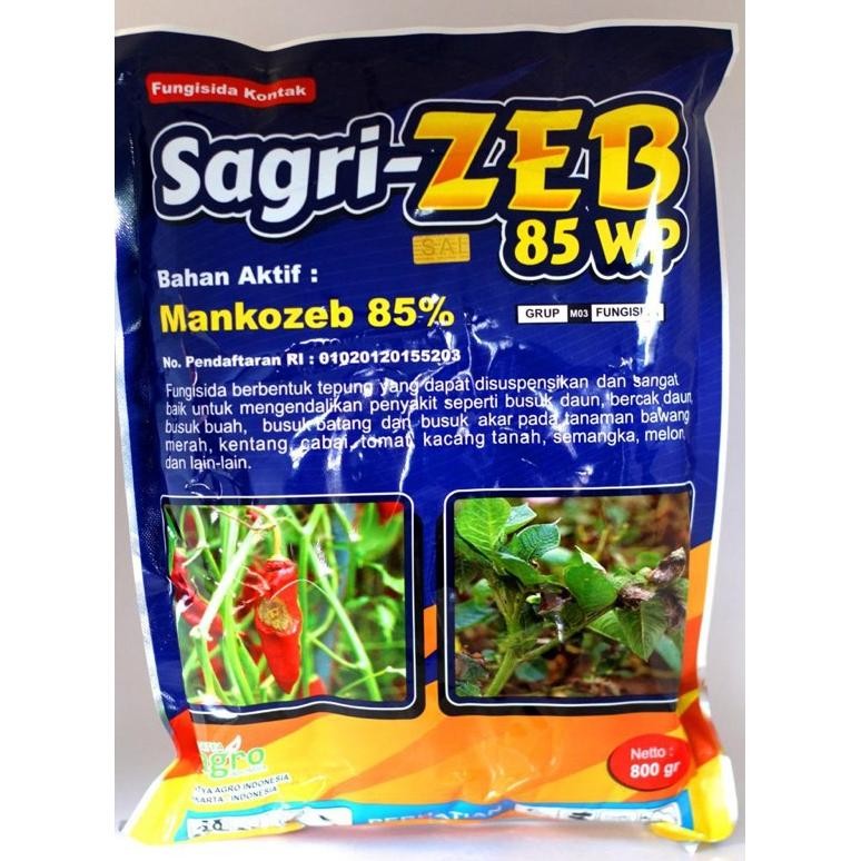 SAGRI ZEB 85 WP BIRU 800 Gr FUNGISIDA SAGRIZEB