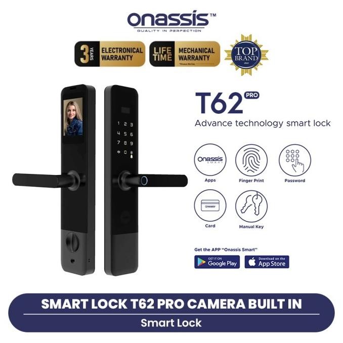 Bisa Grab Onassis Smart Lock T62 Pro Camera Built In