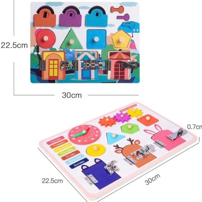 Busy board game papan mainan bayi baby board game mainan bayi 1 tahun ALUM