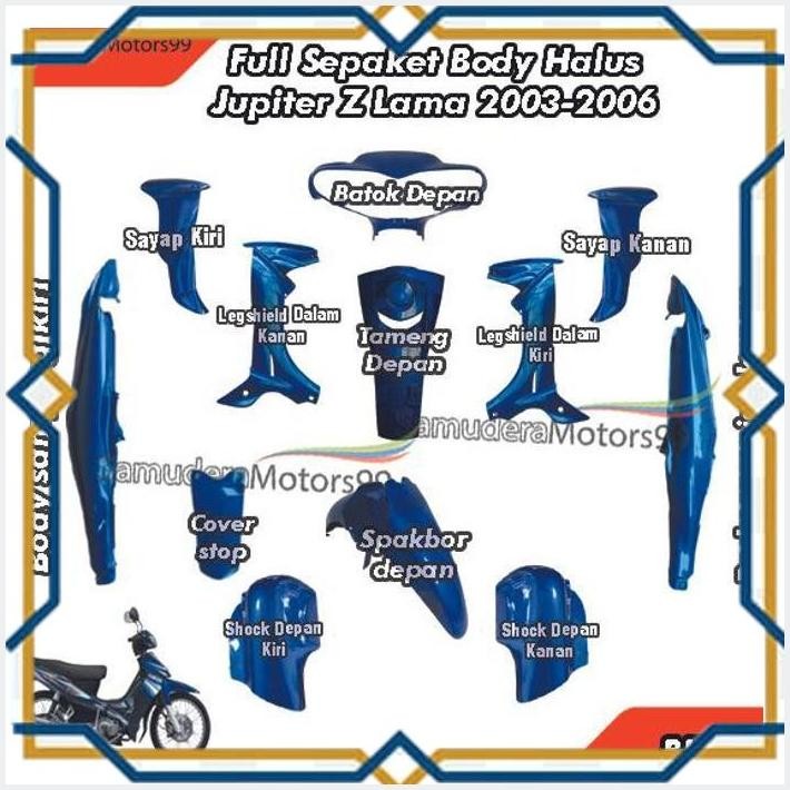 [SMS] FULL 1 SET BODY HALUS JUPITER Z LAMA 2003-2006 BIRU