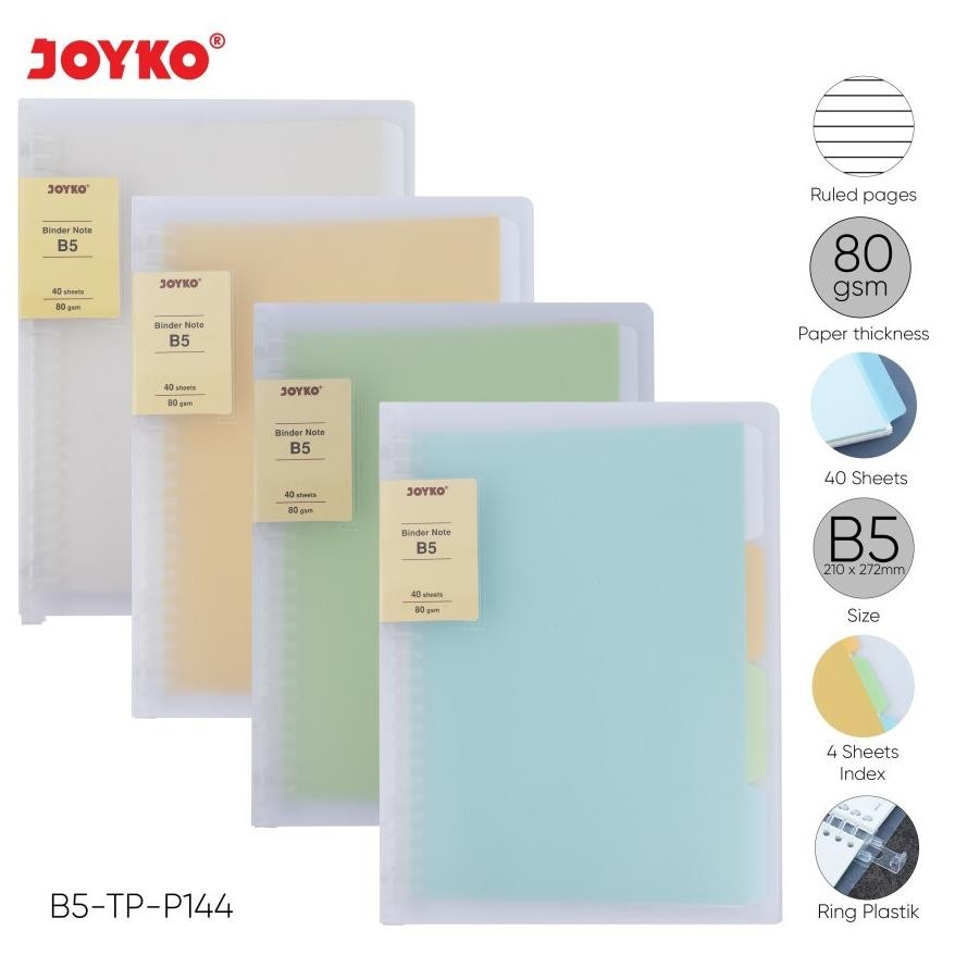 

Paling Laris Er-90 Binder Note Joyko Transparan A5 B5 / Binder Buku Note Transparent Sale