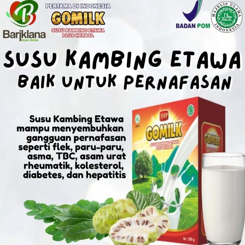 

Gomilk Susu Kambing Etawa Plus Herbal 200gr Coklat Stroberi