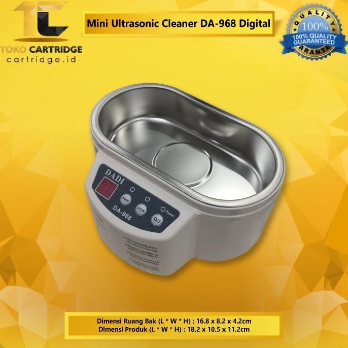 BEST MINI ULTRASONIC CLEANER DADI DA-968 + TIMER MURAH PEMBERSIH ELEKTRONIK