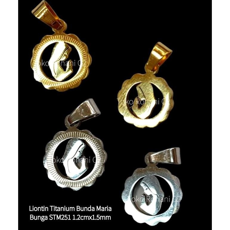 Am67 Liontin Titanium Maria Stm251 1.2Cmx1.5Mm - Liontin Maria - Liontin Bunda Maria - Liontin Titan