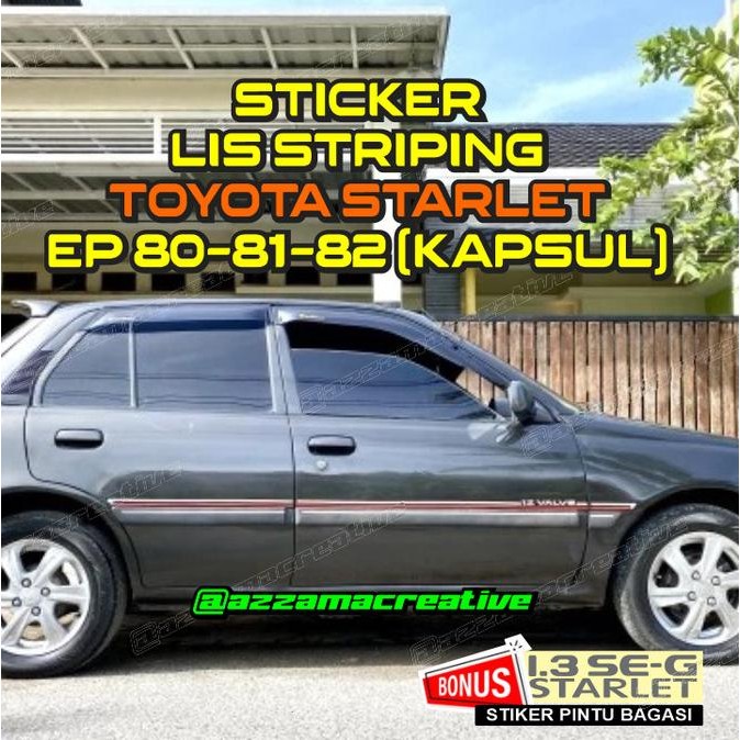 Stiker List Striping Starlet Kapsul