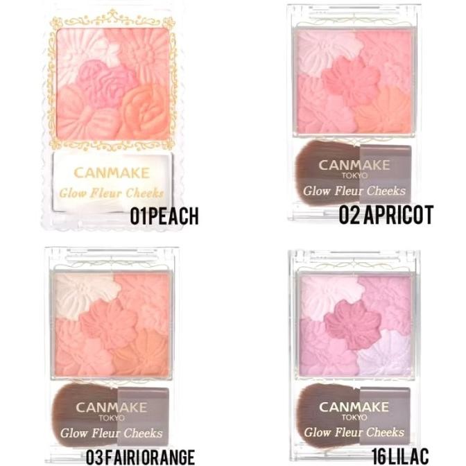 Canmake Glow Fleur Cheeks jepang