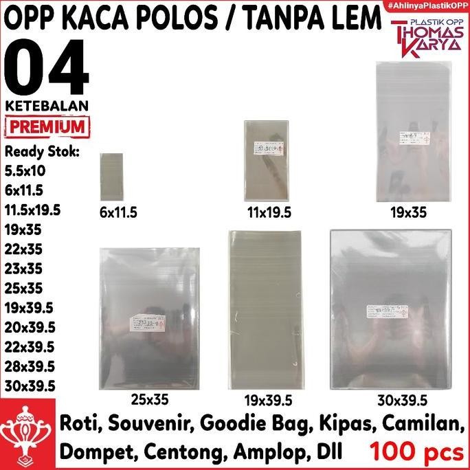 

Plastik Opp Ultah Polos Isi 100 Kantong Opp Bingkisan Snack Ulang Tahun / Party Goodie Bag Original