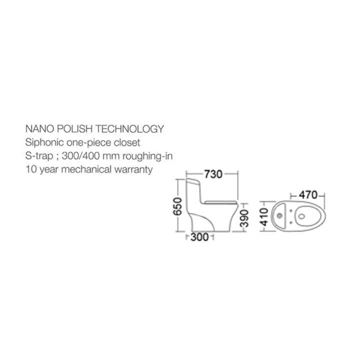 Promo Closet Oulu A865N / Oulu A 865 N Kobe Warna Putih
