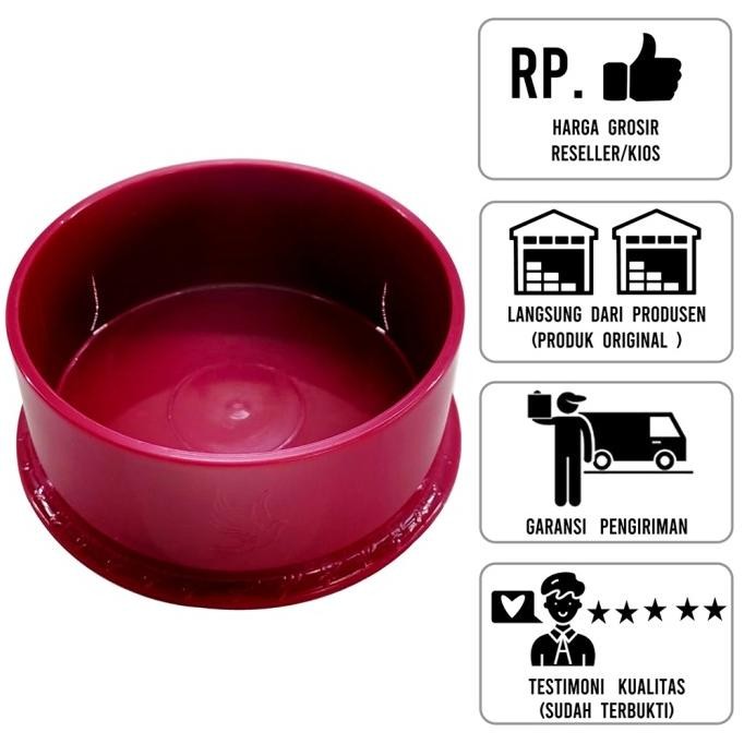 Sempati Grosir Tm Cepuk Emboss Ukir Merpati Isi 20 Pcs Tm Merpati Wadah Tempat Makan Minum Burung Me