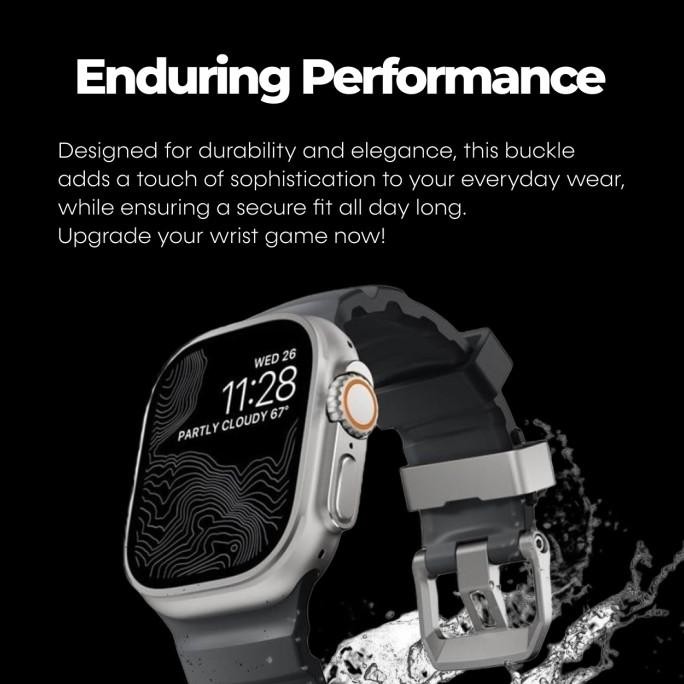 STRAP FOR APPLE WATCH ULTRA 2 10/9/8/7/SE 49/46/45/44/42/41MM NOMAD ROCKY POINT SPORT RUBBER SOFT BA