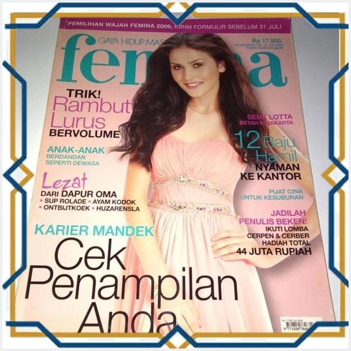[4PE] MAJALAH FEMINA TAHUN 2009 COVER SENK LOTTA