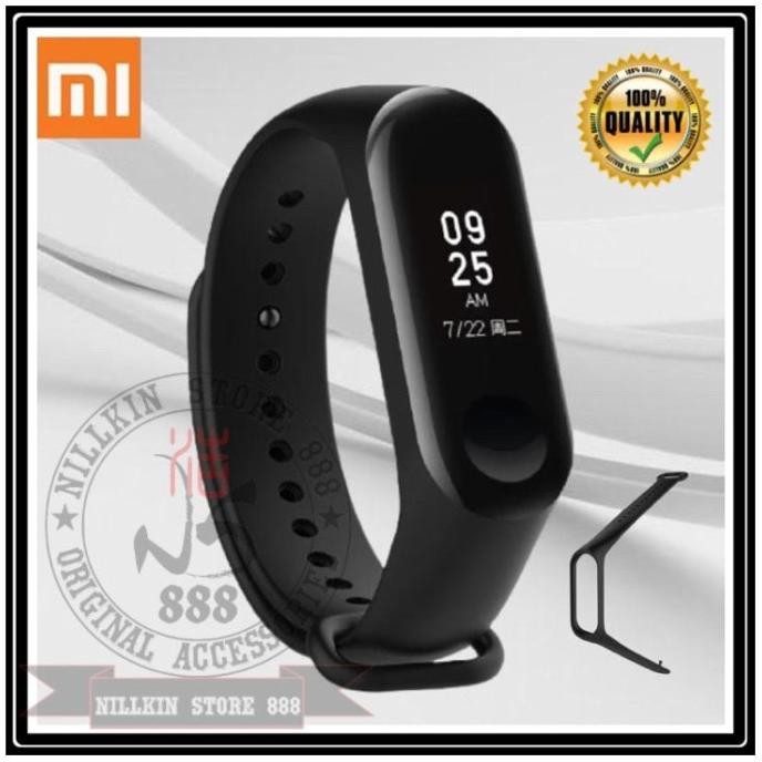 STRAP XIAOMI MI BAND 3 / 4 / 5 / 6 7ORIGINAL TALI SMARTWATCH SILICONE