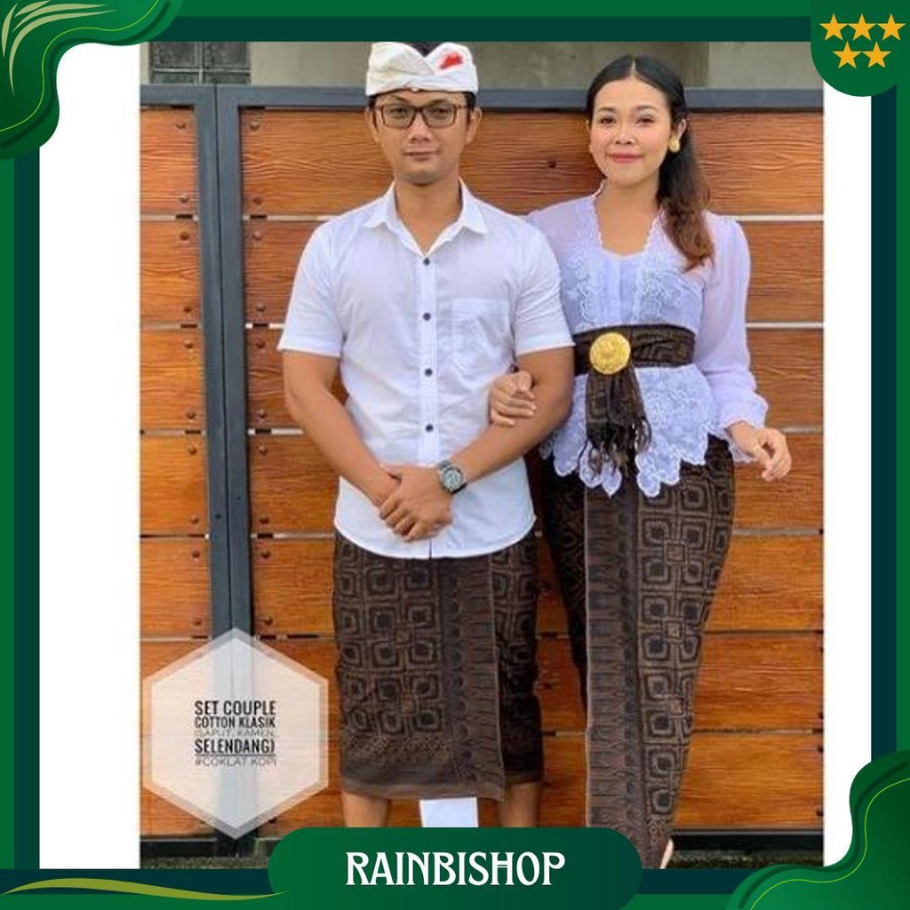 Set Saput Dan Kamen Lembaran Batik Indigo || Saput Batik Bali || Saput Batik Indigo Ori