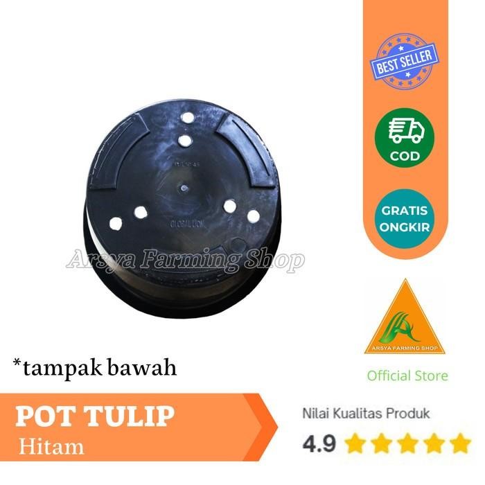 Pot Tulip 40 Cm / Pot Bunga 40 Cm Kuping / Pot Ukuran Besar - Plastik