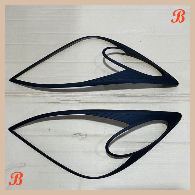 [TZM] GARNISH LAMPU DEPAN HITAM DOFF MOBIL NEW AVANZA XENIA 2008-2011