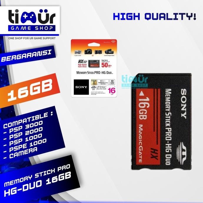 Memory Stick Pro HG Duo Card SONY Kamera PSP 16GB