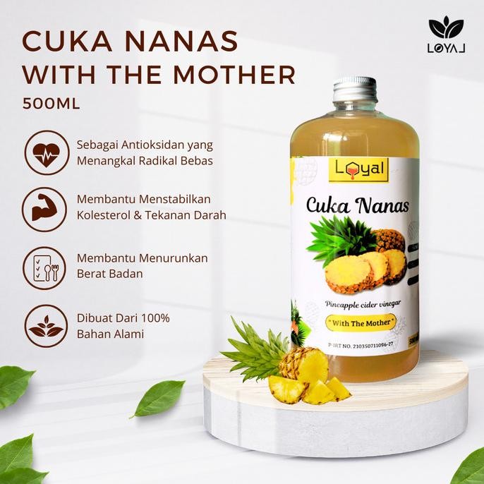

STOK TERBATAS CUKA NANAS ORIGINAL ASLI WITH MOTHER - ORGANIK TANPA CAMPURAN - DIET DETOX KESEHATAN - MINUMAN SEHAT