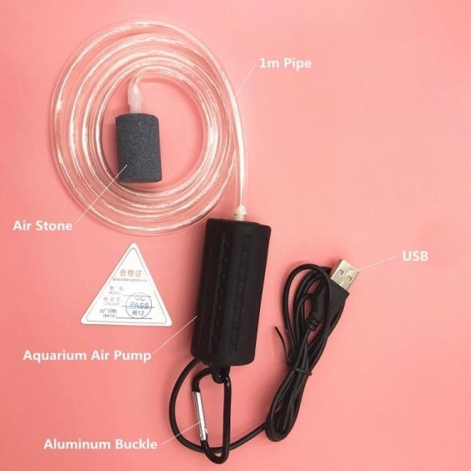 DISKON AERATOR USB MINI POMPA AIR AQUARIUM AIRATOR PORTABLE