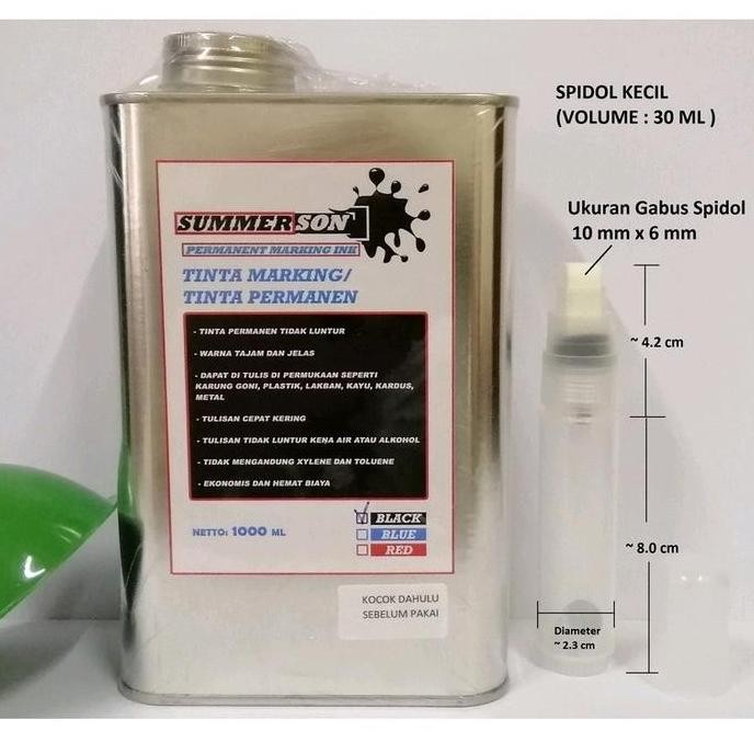 

Ready Tinta Spidol Permanen Summerson 1 liter. Tinta permanent marking ink atau tinta karung