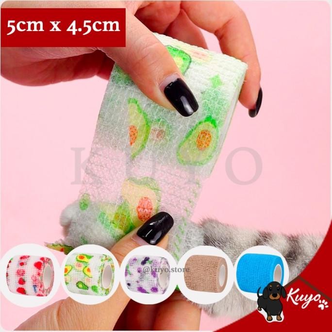 Perban Elastis Hewan Anjing Kucing Dog Cat Pet Disposable Aid Bandage