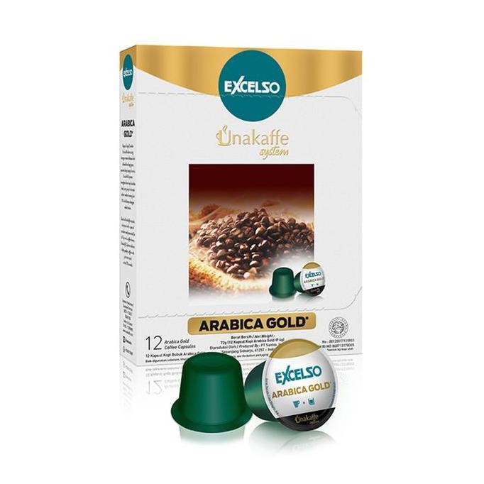 

Promo Excelso Unakaffe Kopi Kapsul Arabica Gold (12 Pod / 6 Gram)