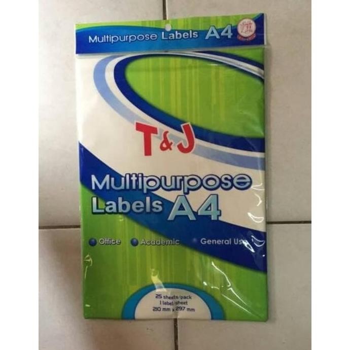 

ready Label Stiker A4 Tom & Jerry/Label Sticker A4 T&J/Multipurpose Label A4 Putih murah