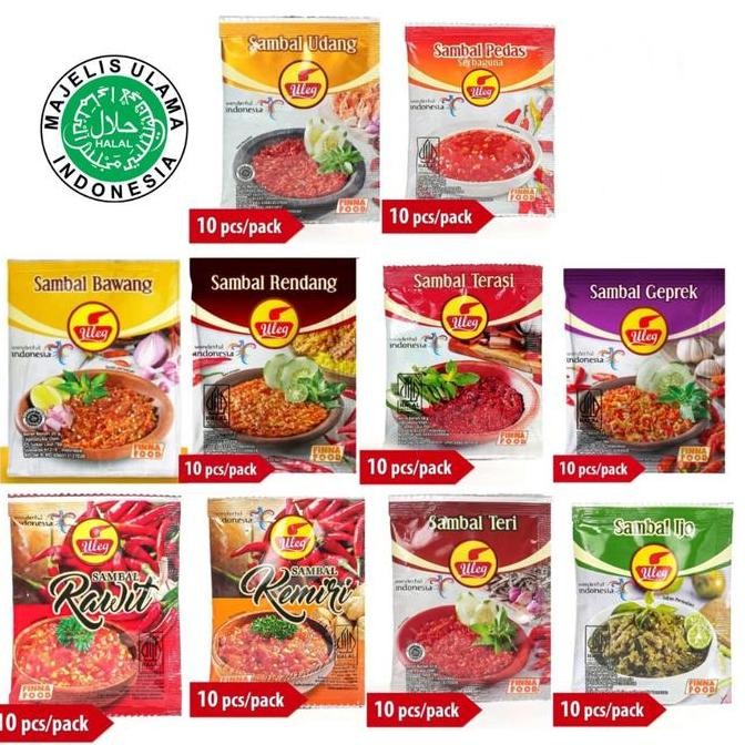 

Finna Sambal Uleg Renceng - Netto 10 pcs x 15 gr