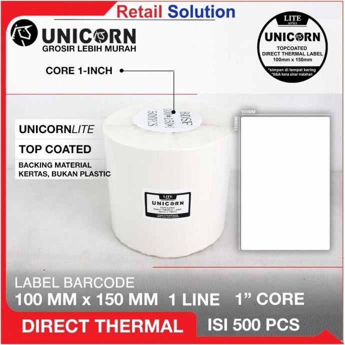 

ready Label Thermal Resi Stiker 100x150 mm / 100 x 150 mm / 100x150mm 500pcs murah