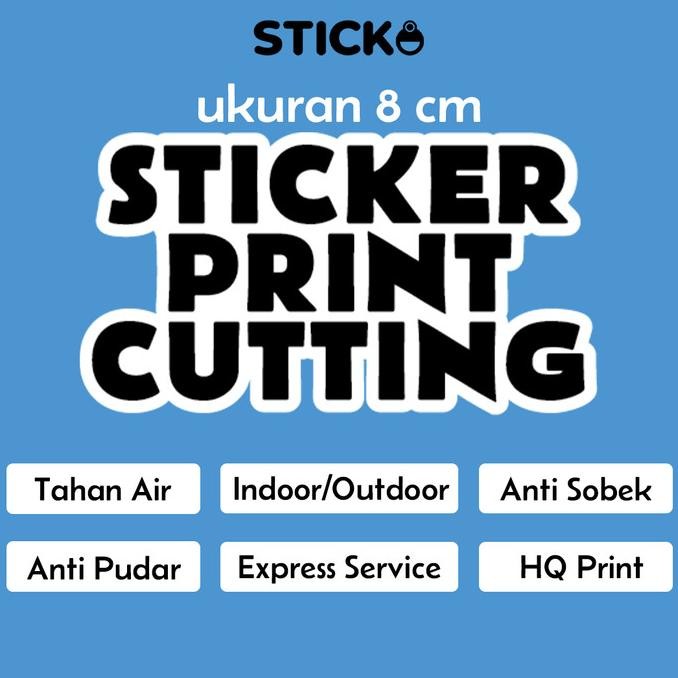 

ready Stick8 Sticker Print Cutting Vinyl Doff Glossy Custom Cetak Stiker Waterproof A4 murah