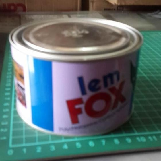 ready Lem Kuning Fox Kaleng Biru Ukuran 1/2 Kg murah