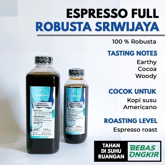 

Murah Espresso Cair Kafein / Konsentrat Kopi 1 Liter (Gosend)