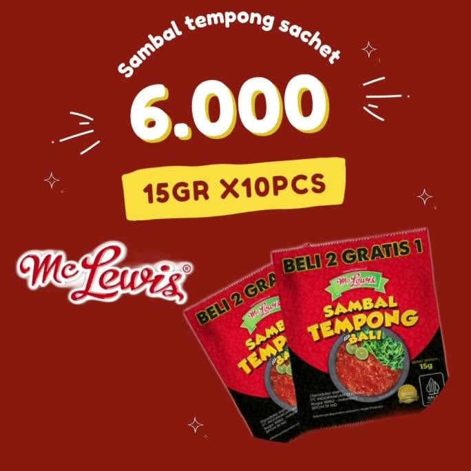 

MC LEWIS SAMBAL TEMPONG SACHET 10x15gr