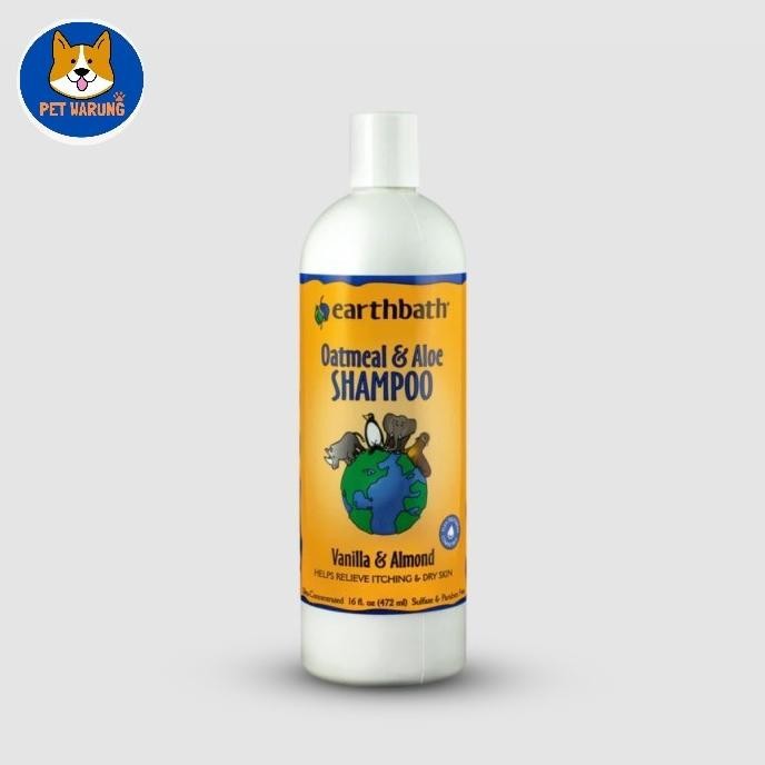 NEW Earthbath Oatmeal & Aloe Dog Shampoo - Shampoo Anjing