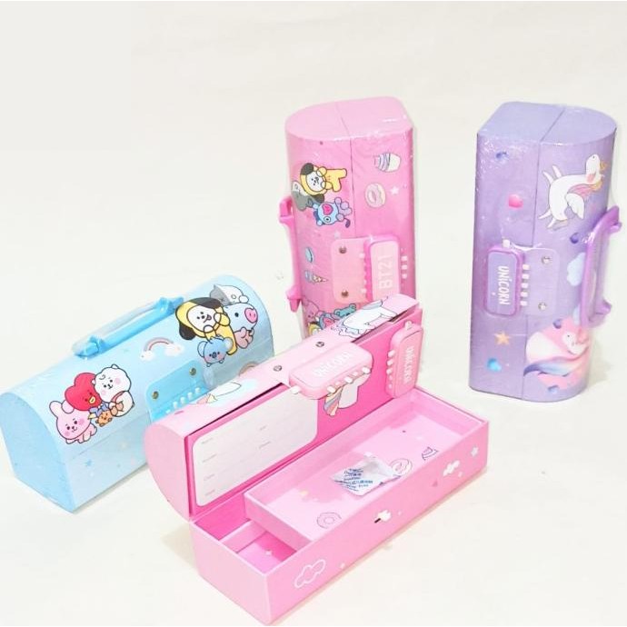 

tyS SOS Kotak Pensil Karton D-3051 Unicorn / Tempat Pensil / Pencil Case