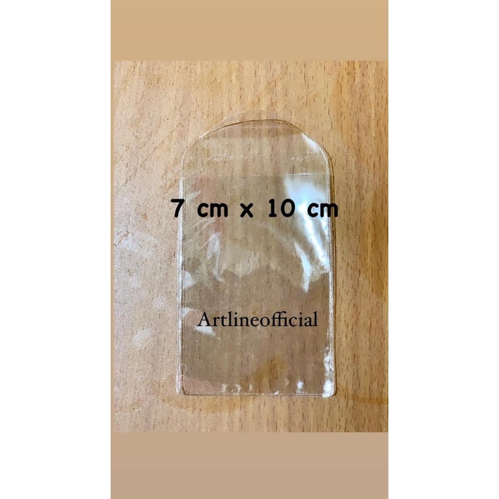 

tyS Plastik Mika PVC bening 7x10 cover emas LM Antam / KTP/ ATM/ eToll 0.2