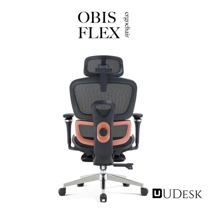 ready  Ergonomic Chair Obis Flex - Adjustable Lumbar Support Mesh Chair with Footrest