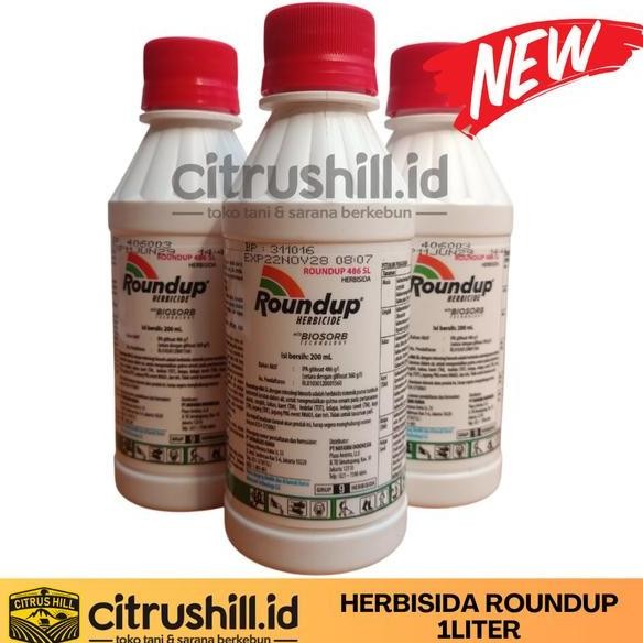 ROUND UP 1 Liter - ROUNDUP - RACUN RUMPUT - HERBISIDA - PEMBASI RUMPUT murah