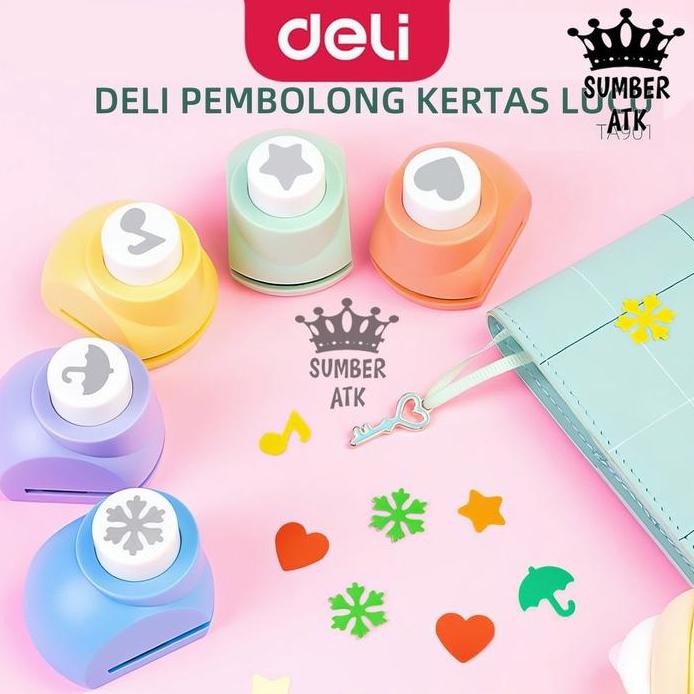 

ready Deli Pembolong Kertas Berbagai Bentuk / Paper Cutting Embossing / Craft Puncher DIY Bentuk Hati Snow TA901 murah