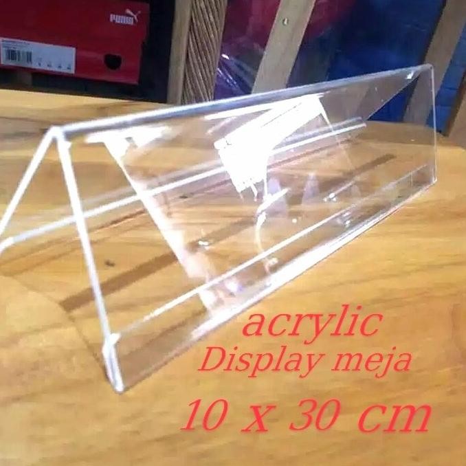 

tyS name plate tag akrilik papan nama meja 10 cm x 30 cm