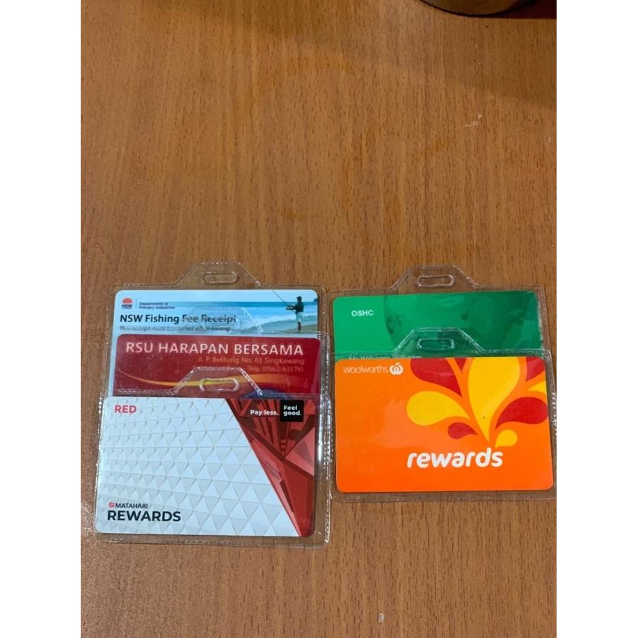 

tyS PLASTIK ID CARD | Plastik Gantung kartu Peserta | Name tag 8 x 11,5 cm